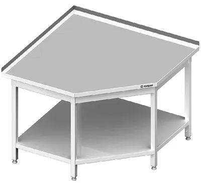Productafbeelding van Werkbank met basisplaat, 1200x1200x850 mm (uitbreiding: 600/700 mm), met opstaande rand, gelast