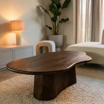 Produktbild von Couchtisch Organic 120cm - Dunkelbraunes Mangoholz - Jessie