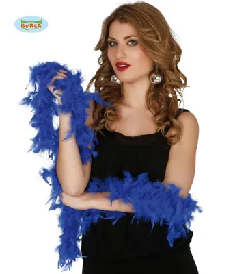 Produktbild von BLAUER Federboa-Partyschal 1920er Jahre 180cm