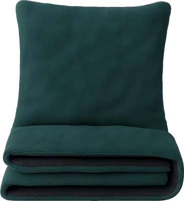 Produktbild von Bettwäsche 135x200 Winter Set Teddyplüsch Dunkelgrün Bubble Optik mit Kissenbezug 80x80 cm und Reißverschluss flauschig 4 Teilig