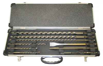 Image de Makita D-21191 Jeu de forets et de mèches SDS-Plus 10 pièces + coffret