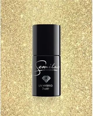 Image de SEMILAC Vernis hybride 037 Gold Disco - 7 ml