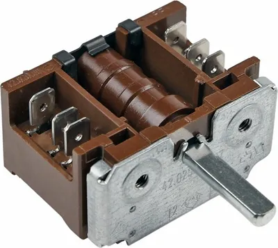 Produktbild von easyPART passend für 42.02900.027 EGO Backofenschalter Wahlschalter Backofen 4202900027 6/4,6mmØ Normachse Steckzungen passend auch Arcelik Beko 263100004 Indesit Hotpoint