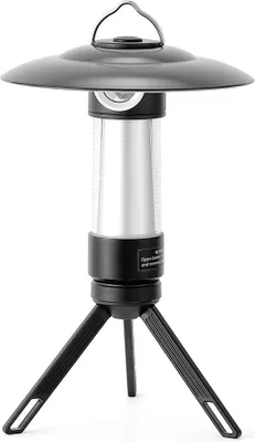 Obrázek produktu pro LED kempingové světlo, multifunkční stanová lampa, nouzová svítilna, dobíjecí pracovní světlo s 5 režimy svícení, magnetická základna, stojan na stativ pro venkovní kempování, turistiku, rybaření