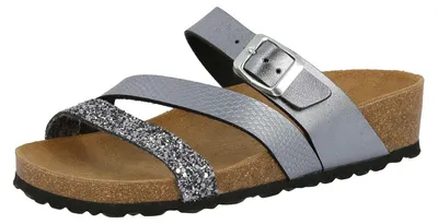 Produktbild von Lico NATURAL GLITTER Damen Pantoletten, Anthrazit, 38 EU