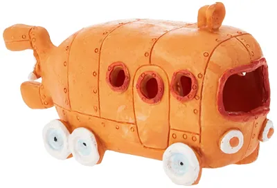 Aquarium-Deko Bikini Bottom Bus, SpongeBob, Orange