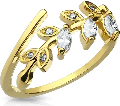 Produktbild von Fingerspitzenring Midi Knöchel Nagel Ring Zehenring Blatt Blätter Leaf Boho Bohemian Autiga®