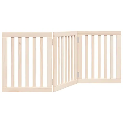 Produktbild von Hundegitter Faltbar 3 Paneele 150 cm Pappelholz