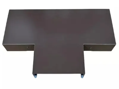 Produktbild von T Stück Mauerabdeckung Verbindungsstück Attika Abdeckungsbreite 37 cm Zuschnitt 50 cm  Alu Braun RAL 8014