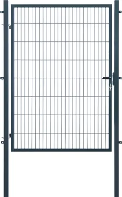 Produktbild von Arvotec Gartentor BxH 150x160 cm mit Schließzylinder und Zaunanschluss Anthrazit Gitterzauntor Stabmattentor Einzeltor Doppelstabmattentor Gartentür