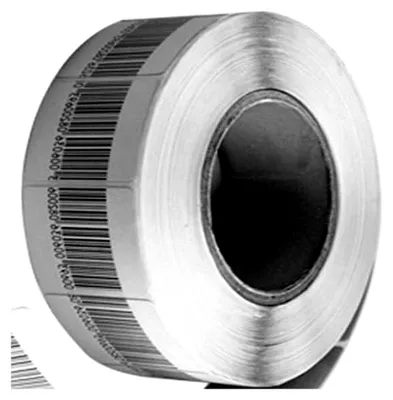 Produktbild von O&W Security Klebeetiketten 1000 Stück – RF 8,2 MHz Sicherungsetiketten 4 x 4 cm, weiß mit Dummy-Barcode, deaktivierbar, selbstklebend, kompatibel mit gängigen RF-Warensicherungssystemen.