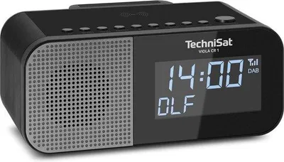 Obrázek produktu pro Rádio DAB+ s funkcí nabíjení (dva budící časy, nabíjení přes USB, výstup pro sluchátka, 33 W, 35palcový displej), černé