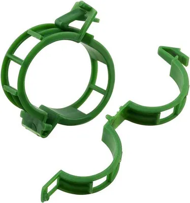 Produktbild von Famanu Pflanzenclips 200 Stück - Wetterfeste Unterstützung für Gemüse und Blumen (grün)