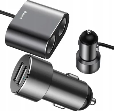 Immagine prodotto di Distributore per presa accendisigari Baseus 2Xusb 3.1A 100W (nero)