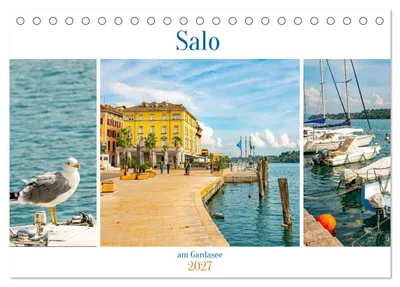 Immagine prodotto di Salo sul Lago di Garda (calendario da tavolo 2027, formato DIN A5 orizzontale), calendario mensile CALVENDO