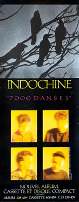 Zdjęcie produktu dla Indochine - 7000 Danses - 1987 - Plakat - 31x80 cm
