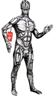Productafbeelding van Androïde robot kostuum - Bodysuit Heren - Elasthan - Elastisch volledig pak - Futuristisch - Halloween