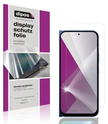 Obrázek produktu pro 4x ochranná fólie pro Xiaomi Redmi 17, průhledná, ochranná fólie na displej, dipos