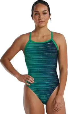 Zdjęcie produktu dla Tyr Durafast Elite Diamondfit Speedwarp strój kąpielowy niebieski 28 damski