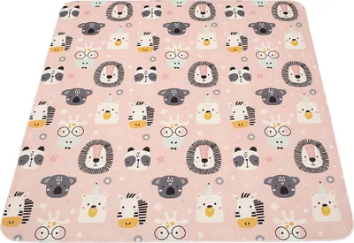 Obrázek produktu pro Hamur Home Protiskluzová podložka proti uklouznutí pro děti a miminka 150x150cm Dětská podložka pro domácnost na pláž a piknik, kterou lze prát v pračce (roztomilá)