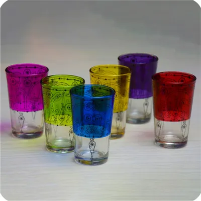 Obrázek produktu pro Orientální sklenice na čaj Marocké sklenice Sada sklenic na čaj Deco Orient 6dílná sada, Set 4