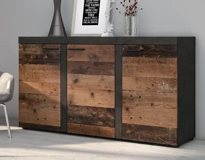 Image de AX LIVING Buffet Salon Spacoro 3P - Style moderne et Matera/Style ancien