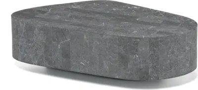 Immagine prodotto di Trapezio - Tavolino (100 x 52 x 28h) in Pietra fossile grigio