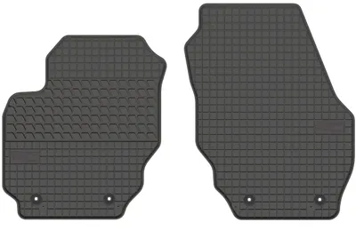 Image de Tapis avant en caoutchouc pour Volvo V70 III / XC70 II 2007-2016 (break) – 2 pièces, noirs, sur mesure