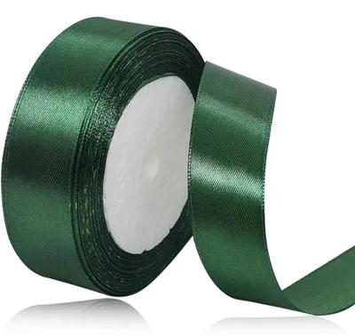 Productafbeelding van Donkergroen Geschenkband 25 mm breed, 23 meter lang voor decoratie en cadeauverpakking