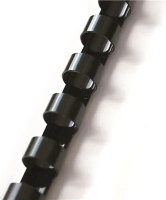 Obrázok produktu pre Plastové chrbty - 38 mm, čierne, 50 ks