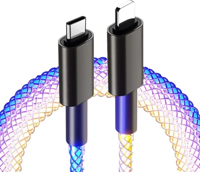 Immagine prodotto di Cavo di ricarica e sincronizzazione USB-C/Lightning per Apple con retroilluminazione e PD, 1 metro