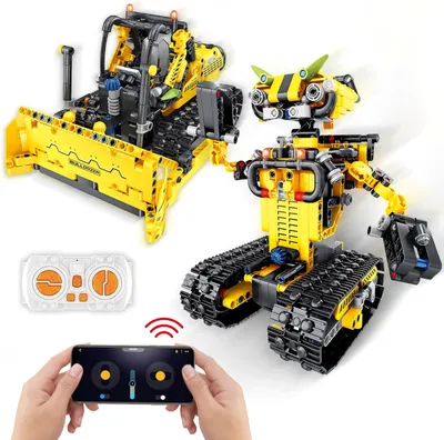 INSOON Technik Roboter Kinder Bauspielzeug 5-in-1 A Produktbild-Vorschau 2
