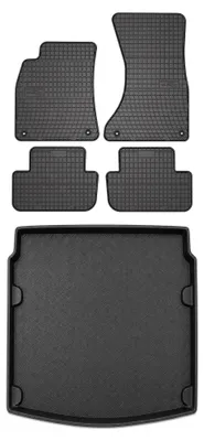 Obrázek produktu pro Gumové autokoberce SolidPRO + vana kufru pro: Audi A4 B8 2007-2015 sedan 5 ks
