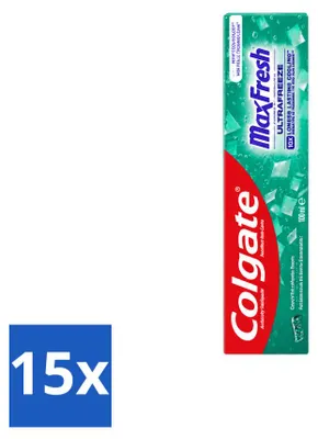 Productafbeelding van 15 x Colgate Max Fresh Clean Mint tandpasta - 100 ml - Voordeelverpakking - 15 stuks