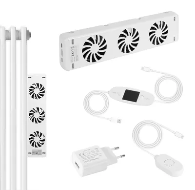 Image de Amplificateur de radiateur Peviasot, modèle 3, ensemble de démarrage, thermostat de 0 à 60 °C, couleur blanche