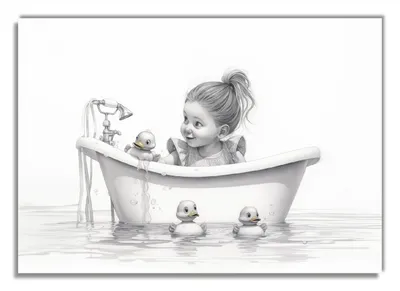 Produktbild von Wallario Premium Glasbild, freischwebende Optik, kräftige Farben, Größe 100 x 70 cm Motiv Quietscheenten-Spaß