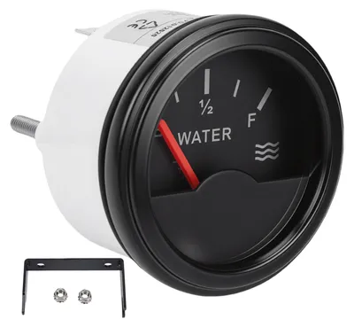 Obrázek produktu pro Ručičkový ukazatel hladiny vody, montážní otvor 52 mm, univerzální, 9–32 V, 0–190 Ω, pro námořní dopravu, lodě, nákladní automobily, obytné vozy, generátory, autobusy