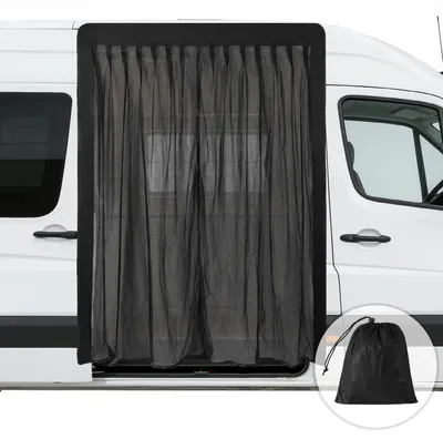Produktbild von Ikodm Auto Moskitonetz für Autotür 150×110 cm Magnetisches Insektenschutz Fliegengitter für Auto Camping Van SUV
