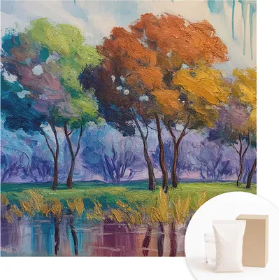 Obrázek produktu pro Samolepicí fototapeta – nástěnné malby do obývacího pokoje – 250 x 250 cm – dekorativní fólie na stěny – moderní design pro výzdobu stěn – tapety do interiérů – abstraktní motiv stromů