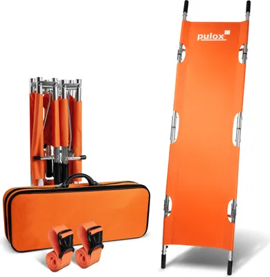 Produktbild von Pulox Krankentrage KTG-200 - 3x Klappbare professionelle Notfalltrage
