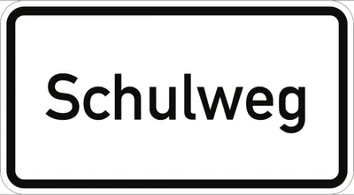 Produktbild von Verkehrsschild VZ2303, Schulweg, Alu, RA1, 420x231 mm