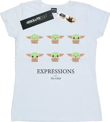 Produktbild von Star Wars - "The Mandalorian Expressions Of The Child" T-Shirt für Damen BI43150 (S) (Weiß)