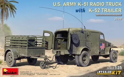Produktbild von MiniArt 1:35 US Funkwagen K-51 mit An Plastik Modellbausatz
