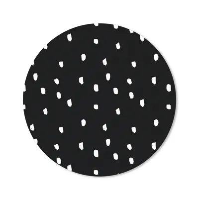 Produktbild von MuchoWow® Mauspad Mousepad Schwarz - Weiß - Design - Punkte 40x40 cm - Mousepads - Maus Mat - Pad - Mausunterlage - Schreibtisch Accessoires