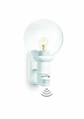 Produktbild von STEINEL L 560 S, Wandbeleuchtung für den Außenbereich, Weiß, Kunststoff, IP44, Fassade, II
