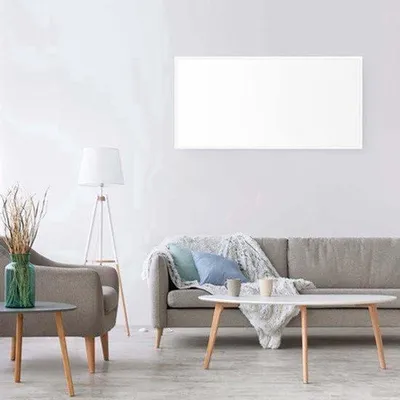 Zdjęcie produktu dla Panel grzewczy podczerwieni o mocy 1050 W - biały - do montażu na ścianie - energooszczędny - elektryczny element grzewczy