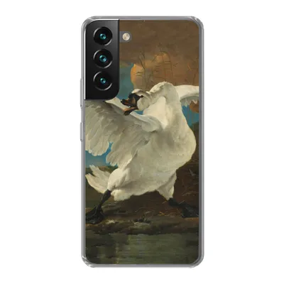 Produktbild von MuchoWow® Handyhülle Schutzhülle Hülle für Samsung Galaxy S22 Der bedrohte Schwan - Gemälde von Jan Asselijn Silikon Softcase Handy Hülle - Mobiltelefonhülle
