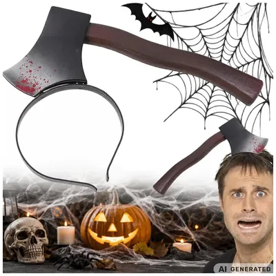 Immagine prodotto di Cerchietto Verk con ascia, l'oggetto perfetto per Halloween