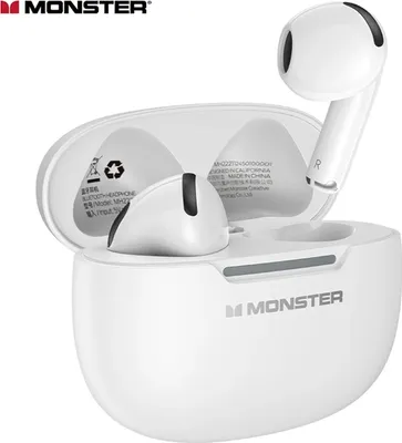 Produktbild von MONSTER N-Lite208 Kabellose Ohrhörer BT 5.4 In-Ear-Kopfhörer Geräuschunterdrückung Sport-Ohrhörer Klare Anrufe für Lauftraining Wasserdicht