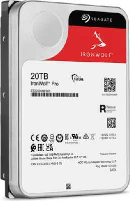 Obrázok produktu pre Seagate IronWolf Pro ST20000NE000 - Platňa - 20 TB - interná - 3,5" (8,9 cm)